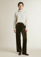 Full body view of the model wearing Mos Mosh Mmleya Vera Long Pant 160 Delicioso