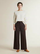 Full body view of the model wearing Co'couture Lunacc Pant Bison L34