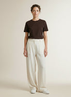 Full body view of the model wearing Copenhagen Muse Cmmuse-tee Mulch