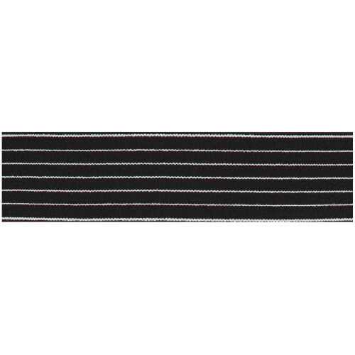 Studio Anneloes Elastic Stripe Belt Black Off White