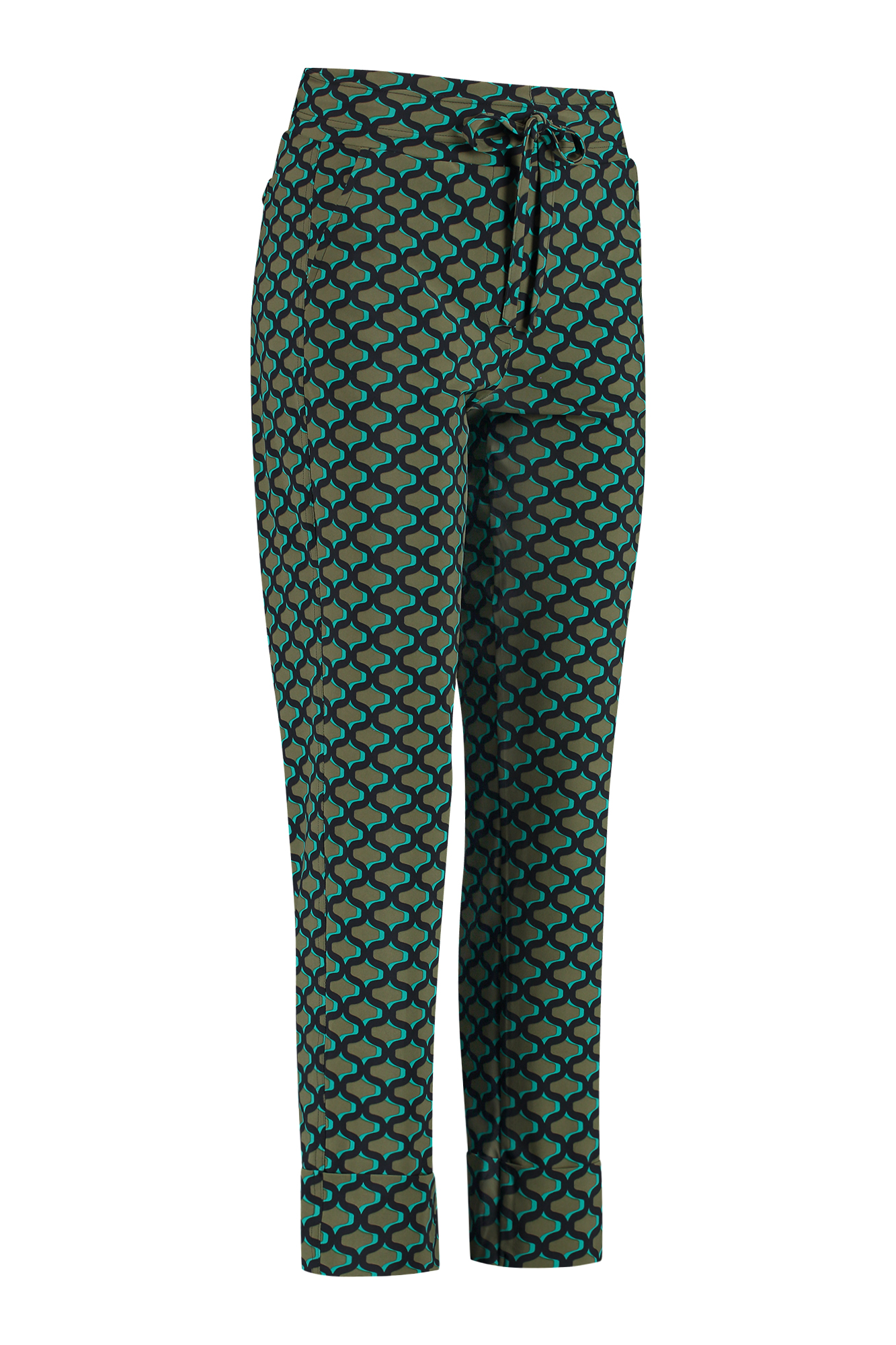 Studio Anneloes Annalot Graphic Trousers Army/emerald