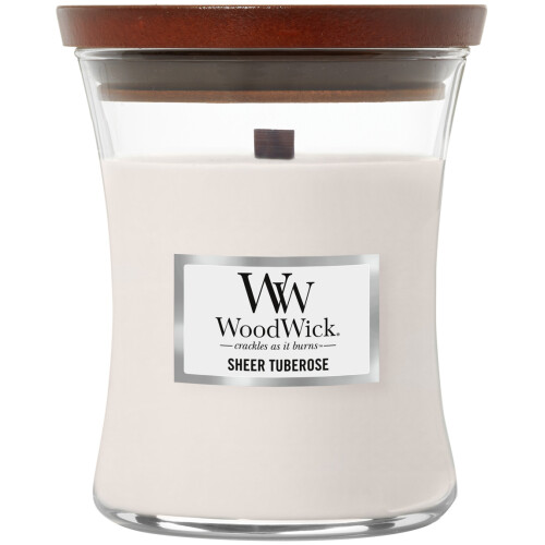 Woodwick Sheer Tuberose Medium Candle