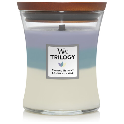 Woodwick Trilogy Calming Retreat Medium Candle