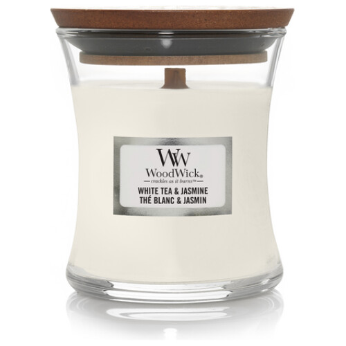 Woodwick White Tea & Jasmine Mini Candle