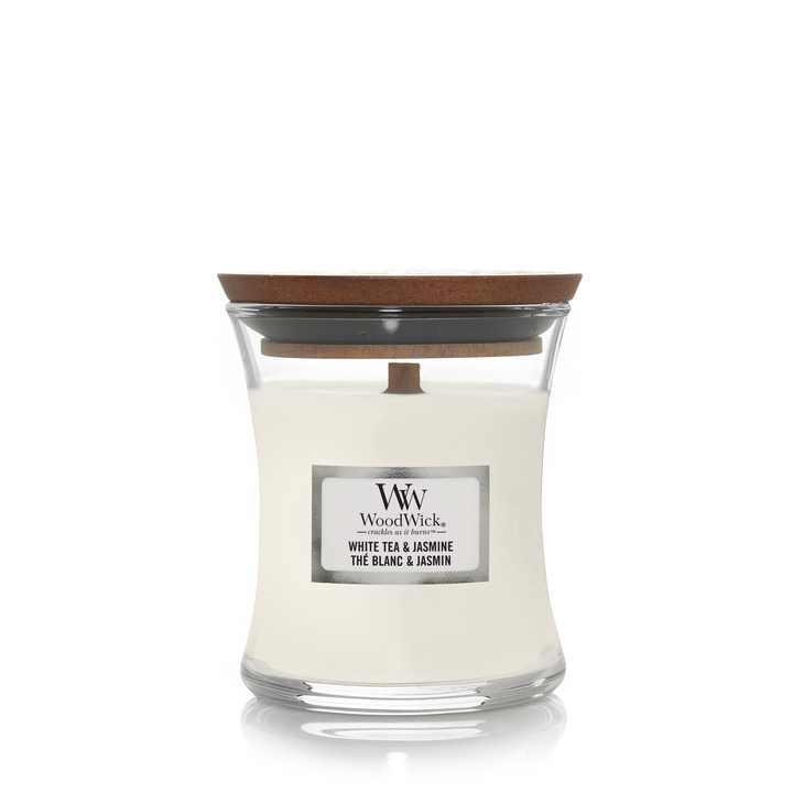 Woodwick White Tea & Jasmine Mini Candle