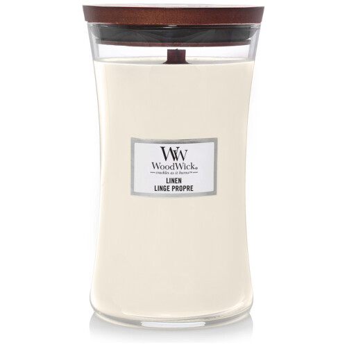Woodwick Linen Large Candle