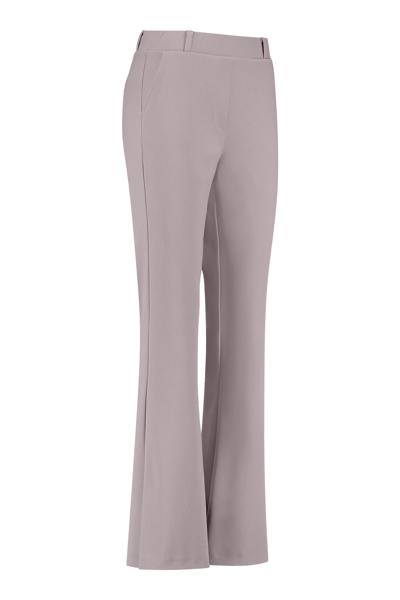 Studio Anneloes Mara Bonded Flair Trousers Taupe