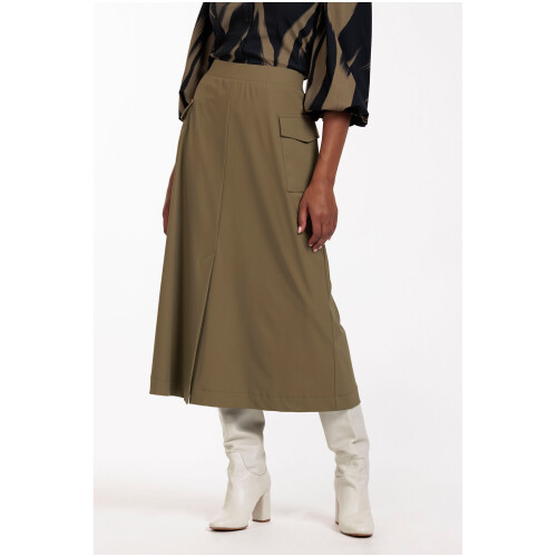 Studio Anneloes Lucy Bonded Cargo Skirt Earth