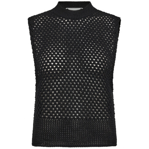 Co'Couture Hally Hole Knit Black