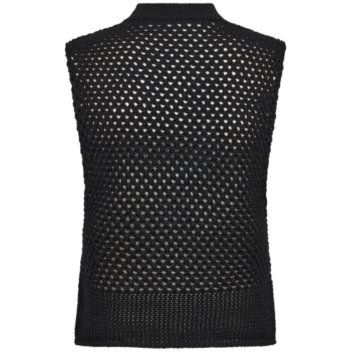 Co'Couture Hally Hole Knit Black