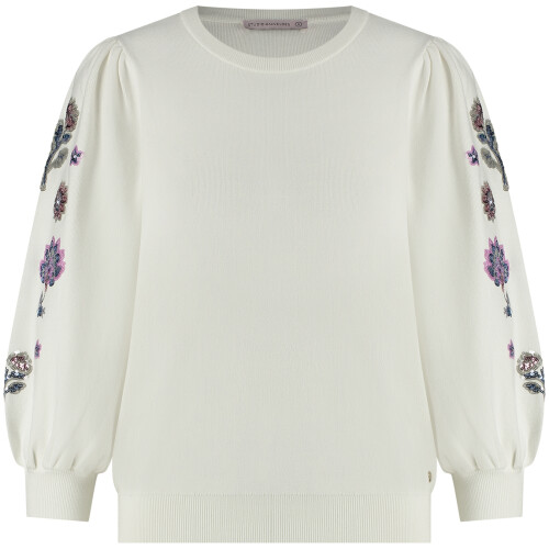 Studio Anneloes Hollie Embroidery Pullover Off White