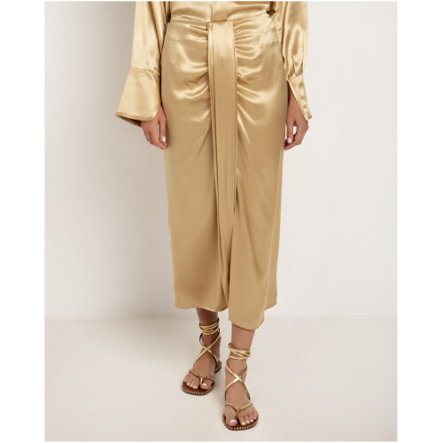 Greek Archaic Kori Skirt Long Sarong Gold