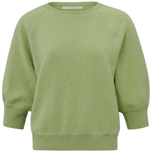 Yaya Sweater With Raglan Sleeves Tendrill Green Melange