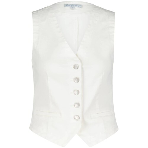 Red Button Waistcoat Offwhite Offwhite