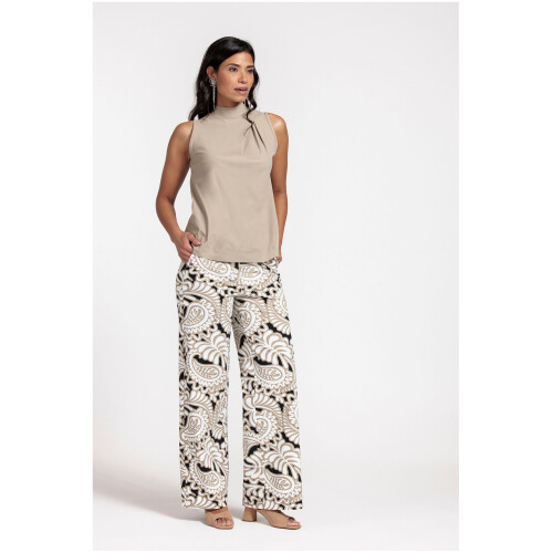 Studio Anneloes Lexie Paisley Trousers Offwhite/clay