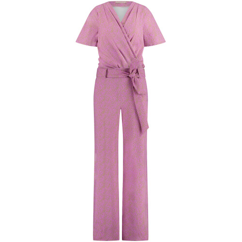 Studio Anneloes Mia Snake Jumpsuit Lila Pink/clay