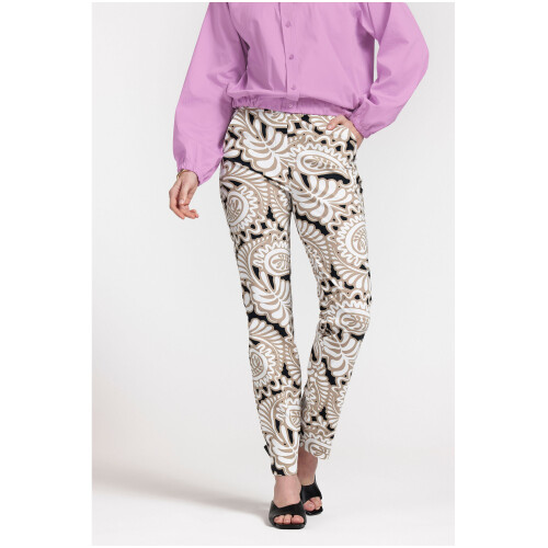 Studio Anneloes Anke Paisley Trousers Offwhite/clay