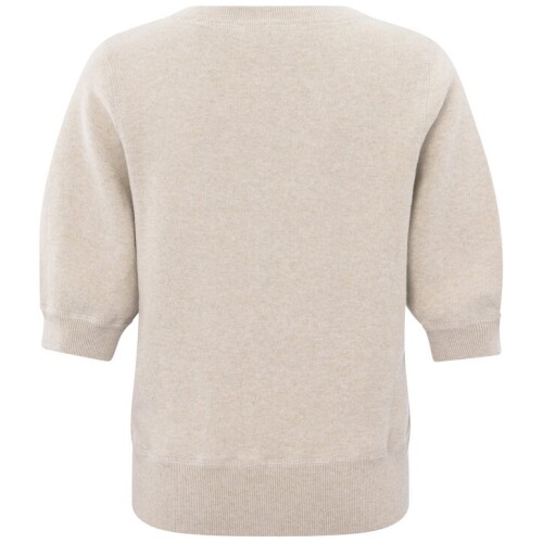 Yaya V-neck Sweater Gray Morn Beige Melange