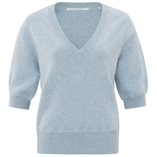 Yaya V-neck Sweater Xenon Blue Melange