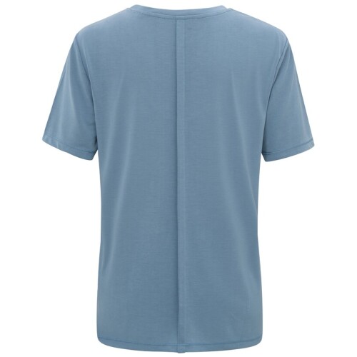 Yaya T-shirt With Rounded V-neck Infinity Blue