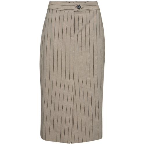 Co'Couture Linen Pin Pencil Skirt Sand