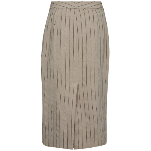 Co'Couture Linen Pin Pencil Skirt Sand