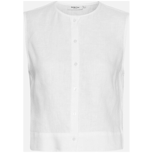 Msch Copenhagen Claritta Sl Shirt Bright White