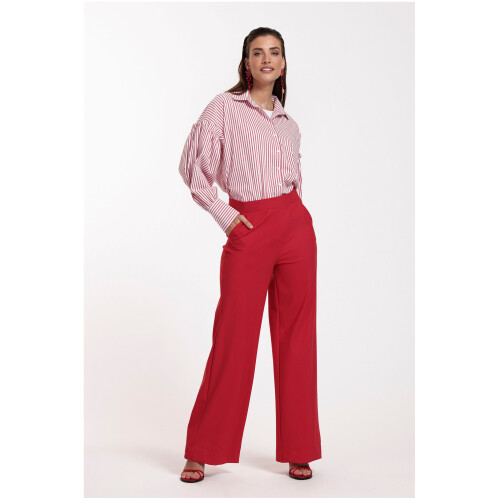 Studio Anneloes Lexie Bonded Trousers Red