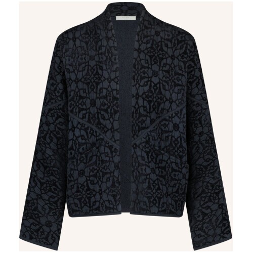 By-bar Flora Jacquard Jacket Midnight One Size